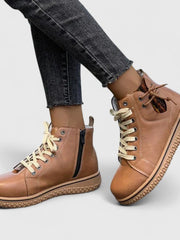 Lena | Orthopädische Winterstiefel Im Boho-Stil Für Damen – Hellbraun