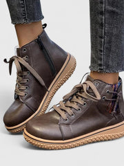 Lena | Orthopädische Winterstiefel Im Boho-Stil Für Damen – Braun