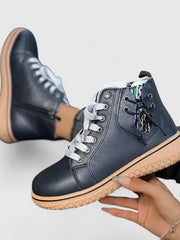 Lena | Orthopädische Winterstiefel Im Boho-Stil Für Damen – Schwarz