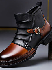 Lukas | Handgefertigte Echtlederstiefel Für Herren – Cognacbraun