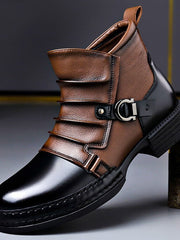 Lukas | Handgefertigte Echtlederstiefel Für Herren – Eichenbraun