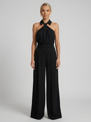 Jumpsuit Damen | Halterneck & Elegant – Schwarz