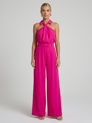 Jumpsuit Damen | Halterneck & Elegant – Rosa