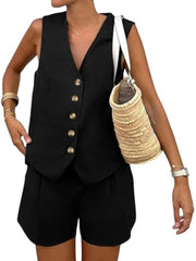 Jumpsuit Damen Set | Elegant & Tailliert – Schwarz