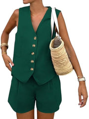 Jumpsuit Damen Set | Elegant & Tailliert – Grün