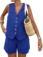 Jumpsuit Damen Set | Elegant & Tailliert – Blau