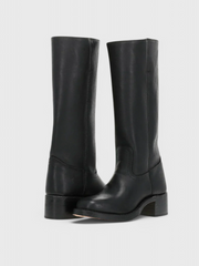 Kniehoher Schlupfstiefel - Jennifer – Schwarz