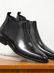 Knöchelhoher Schlupfstiefel - Domenik – Schwarz