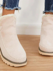 Kurzer Isolierter Knöchelstiefel - Judith – Beige