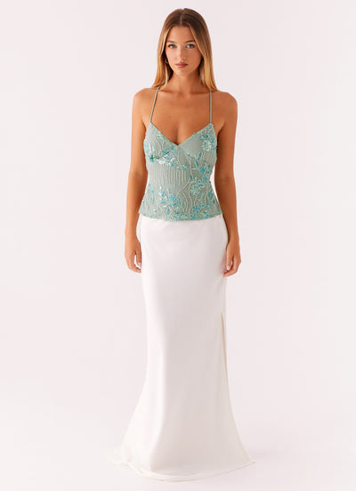 Sarah™ - Chandelier sequin backless top