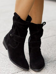 Lozenda - Niederhackige Stiefel – Schwarz