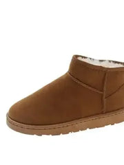 Lozenda - Stylische Stiefelette mit Fellfutter für Damen – Braun