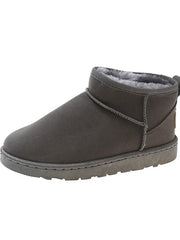Lozenda - Stylische Stiefelette mit Fellfutter für Damen – Grau