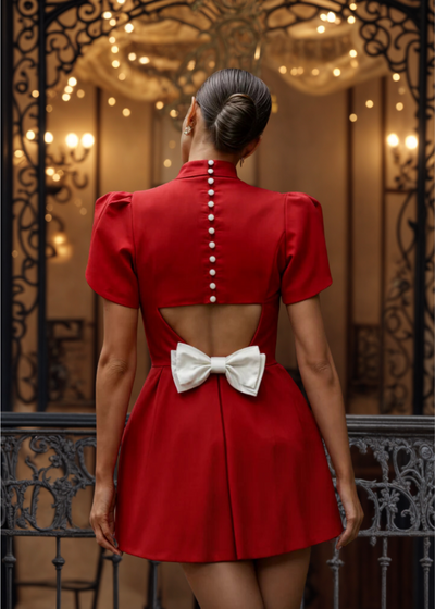 Leah | Minikleid mit Schleife