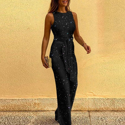 Zenithra – Glänzender und Schillernder Pailletten-Jumpsuit