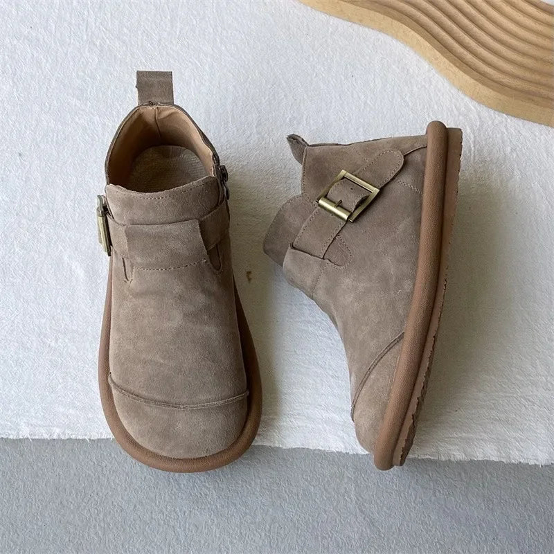 Fudus | Retro-lederschuhe Aus Kuhhaut