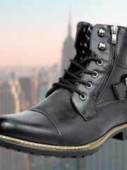 Motorradstiefel Herren | Rutschfest & Komfortabel – Schwarz