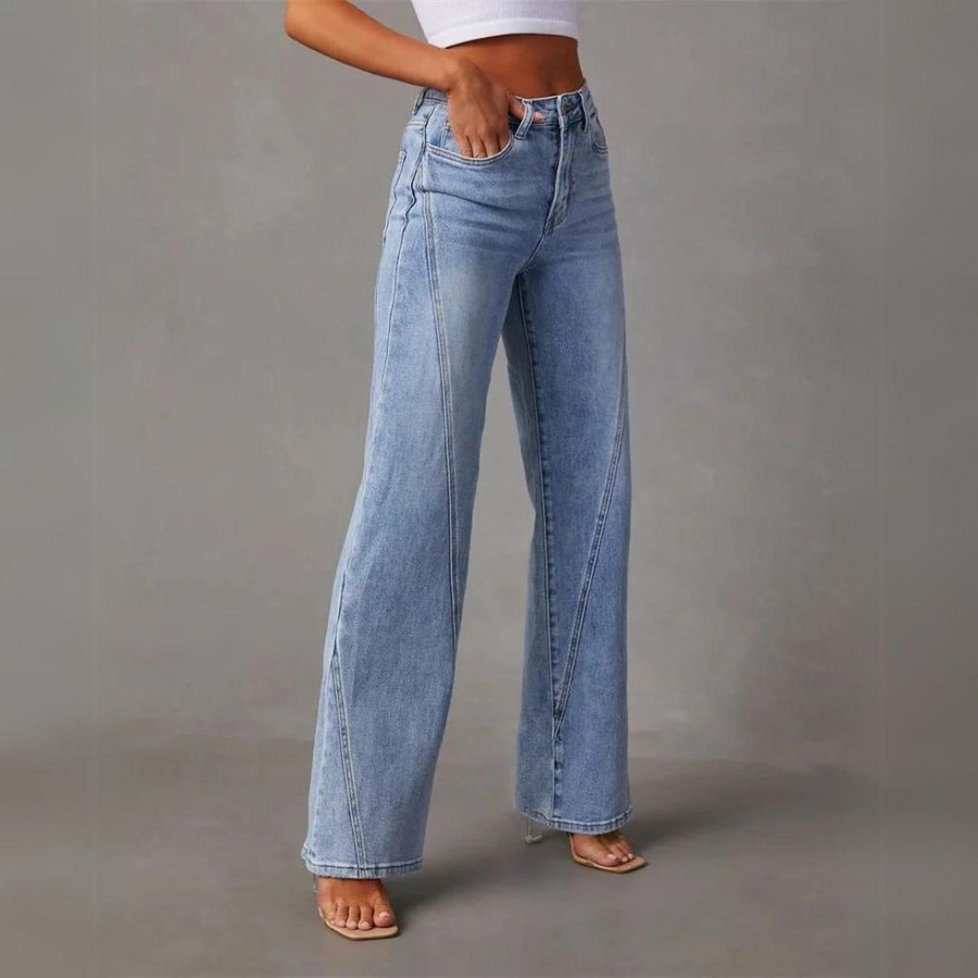 QUINTINA | WEITE JEANS MIT HOHER TAILLE