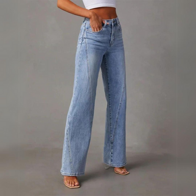 QUINTINA | WEITE JEANS MIT HOHER TAILLE