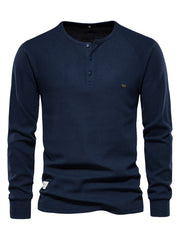 Bequemer Herrenpullover - Arvid – Dunkelblau