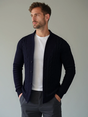 NOAH™ | ELEGANTER CARDIGAN FÜR HERREN – Blau