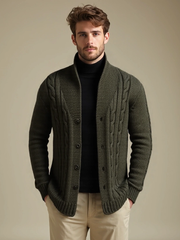 NOAH™ | ELEGANTER CARDIGAN FÜR HERREN – Braun