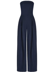Marie | Luftiger Damen Jumpsuit modern und stilvoll geschnitten – Marineblau