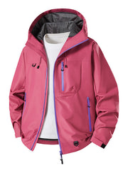 Herren Technische Softshell-Hoodiejacke mit wasserabweisender Membran und Mesh-Futter Nord Taschen – Eiderrosa