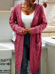 Ramona - extraweiche Strickweste – Rot Pink