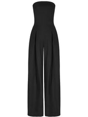 Marie | Luftiger Damen Jumpsuit modern und stilvoll geschnitten – Schwarz