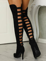 Overknee-Stiefel Mit Hohem Absatz - Lynn – Schwarz