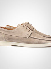 Richard | Herren Frühling Schnürbare Casual Bootsschuhe – Beige