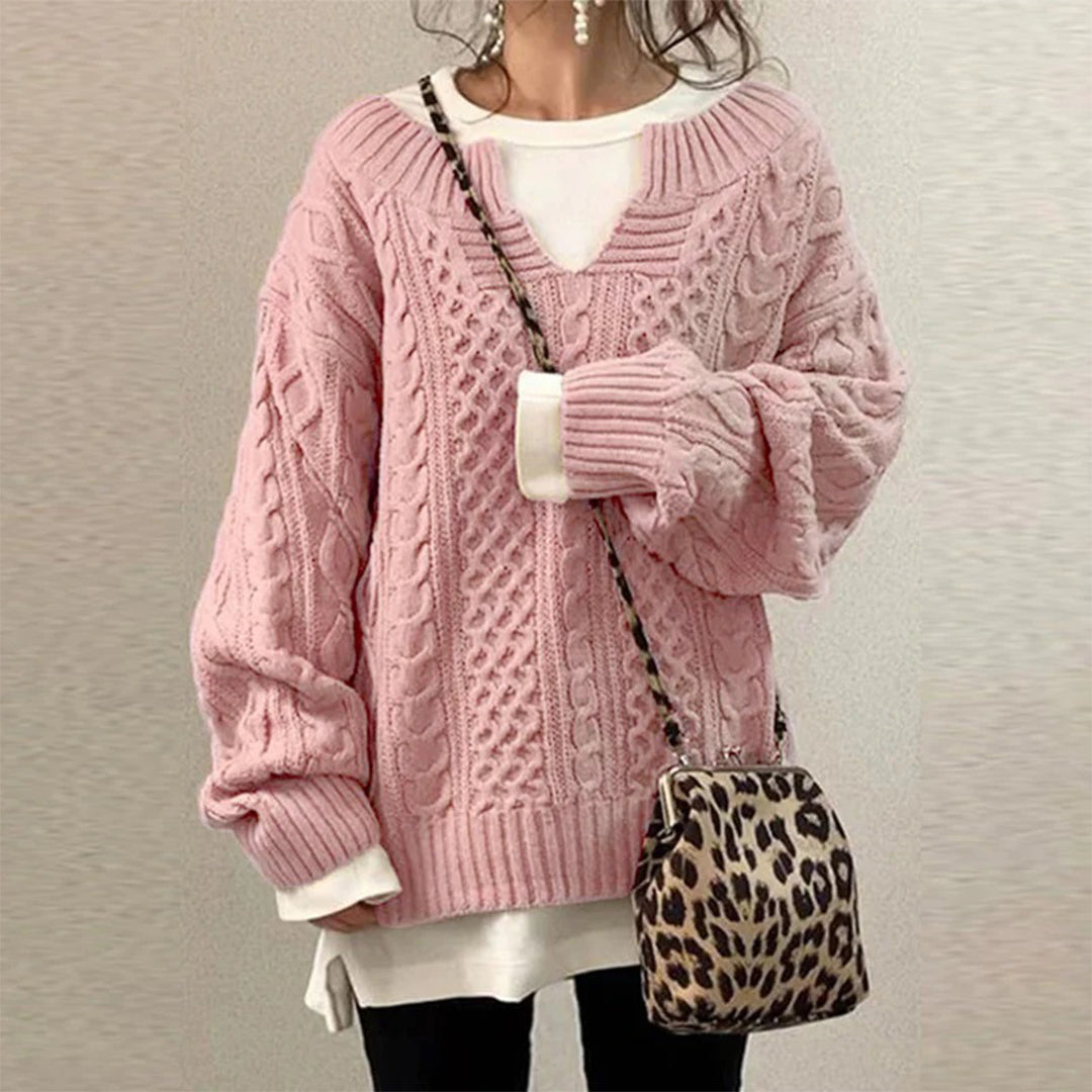 STACY | Übergroßer Strickpullover