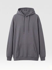 Damen Oversize Hoodie im Relaxed Fit mit Kängurutasche Nord Taschen – Dunkelgrau