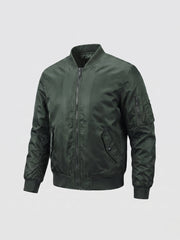 Herren gepolsterte Bomberjacke mit gestepptem thermischem Futter und Utility-Tasche am Ärmel Nord Taschen – Olivgrün (Standardmodell)