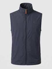 Leichte Outdoor Softshell-Weste für Herren mit Stehkragen und durchgehendem Reißverschluss Nord Taschen – Blau