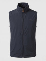 Leichte Outdoor Softshell-Weste für Herren mit Stehkragen und durchgehendem Reißverschluss Nord Taschen – Schwarz