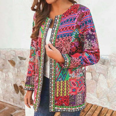 Zoryelle – Bunte Boho-Patchworkjacke