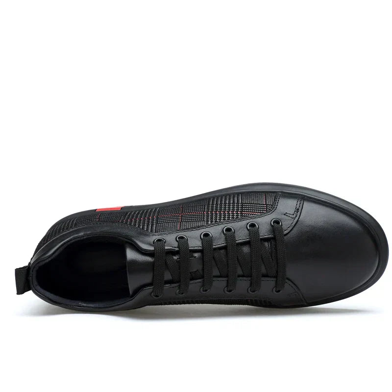 Eleganter herren-sneaker aus leder