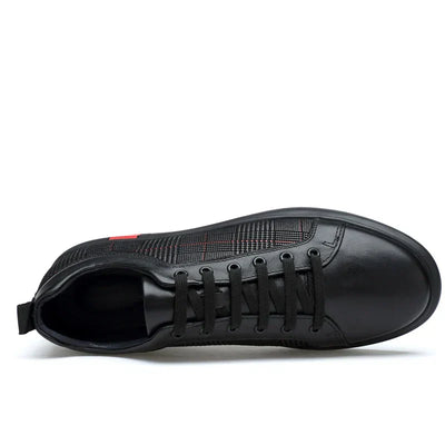 Eleganter herren-sneaker aus leder