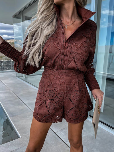 Boho Chic Sommer-Set – Leichtes Top & Shorts für Damen