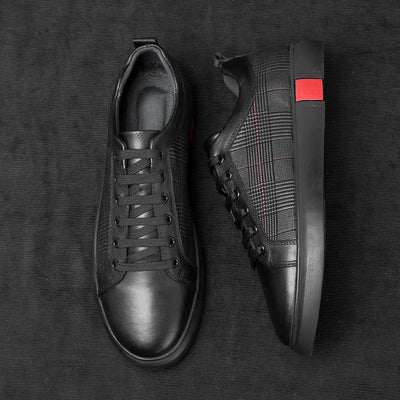 Eleganter herren-sneaker aus leder