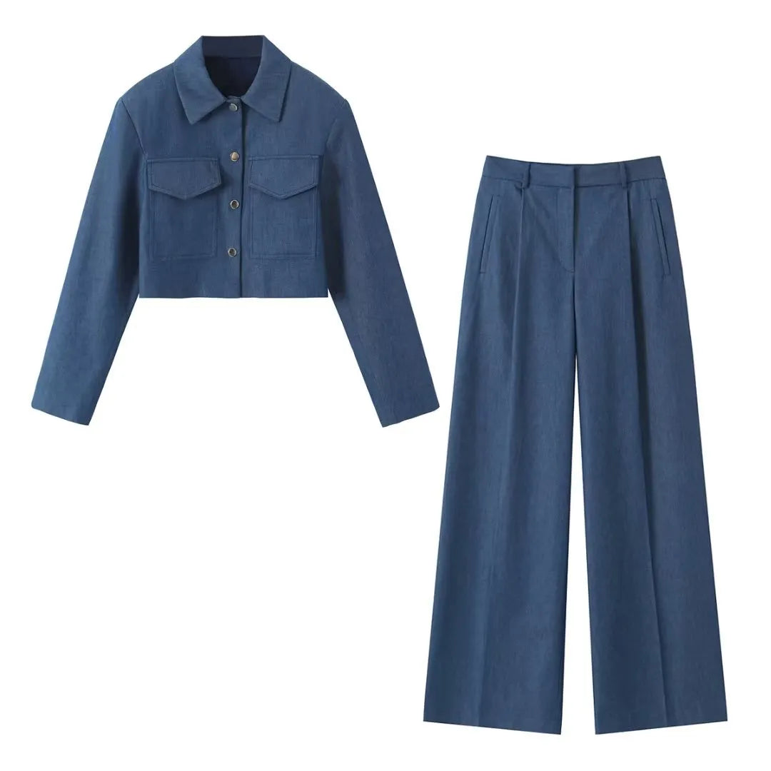 Thessaria – Stilvolles Jeans-Set
