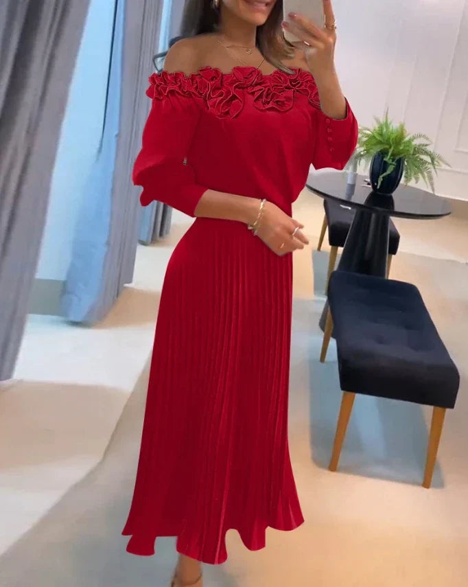 Alisa™ - Atemberaubendes schulterfreies Maxikleid