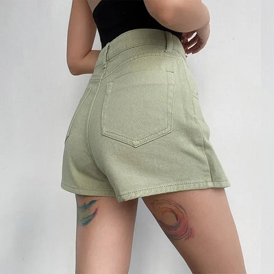 Damen High Waist Jeans-Minirock – Klassischer Look, Modernes Design