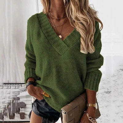 Jane | Kuscheliger V-Schnitt Pullover
