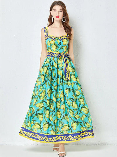 Martina | Amalfi Lemon Kleid