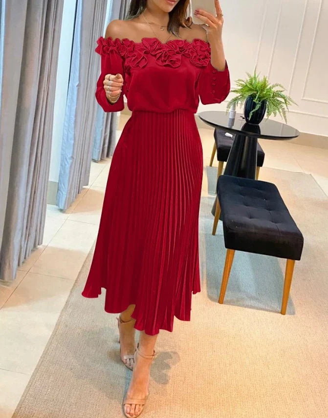 Alisa™ - Atemberaubendes schulterfreies Maxikleid