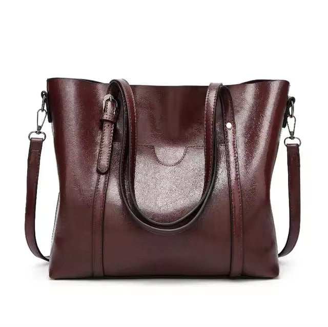 Luxuriöse vegane Strandtasche – Große Tote Bag aus veganem Leder