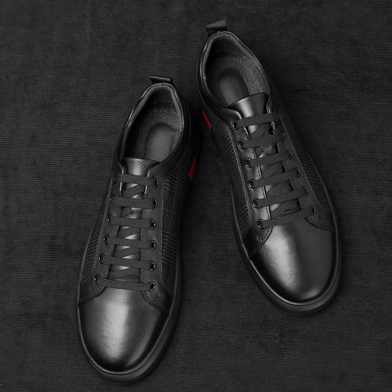 Eleganter herren-sneaker aus leder